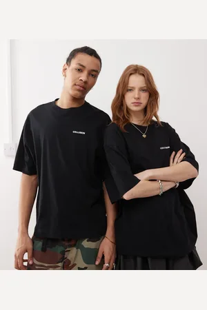 COLLUSION Unisex – Oversize-T-Shirt in mit Koordinaten-Print