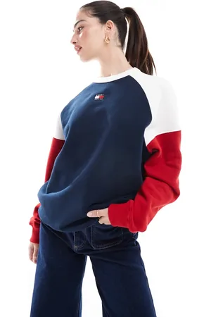 Tommy Hilfiger – Mehrfarbiges, locker geschnittenes Sweatshirt im Blockfarbendesign