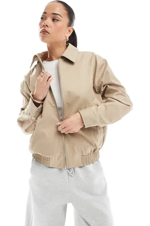 Pull&Bear – Harrington-Jacke in Beige