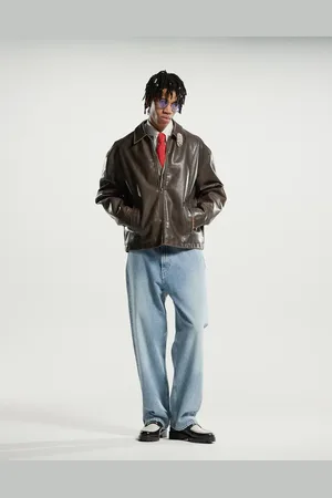 Weekday – Space – Jeans in verwaschener blauer Waschung mit lockerem, geradem Schnitt