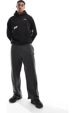 Pull&Bear – Jogginghose im Skater-Style in Anthrazit