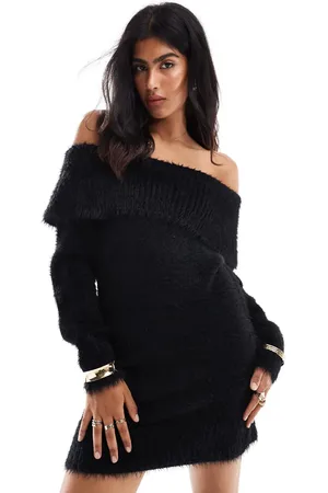 Cotton On Cotton On – Schulterfreies, flauschiges Minikleid in