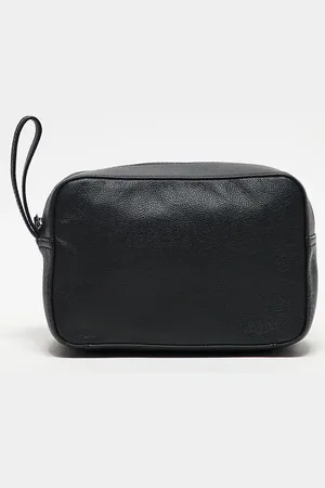 ASOS – Kulturbeutel aus genarbtem Leder in