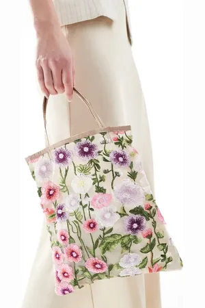 ASOS – Tragetasche mit mehrfarbiger Stickerei
