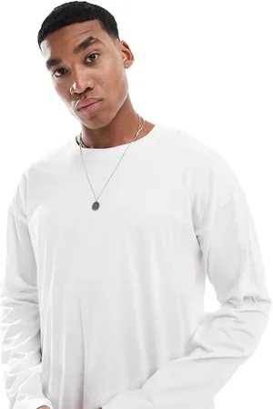 New Look – Langärmliges Oversize-Shirt mit Print in