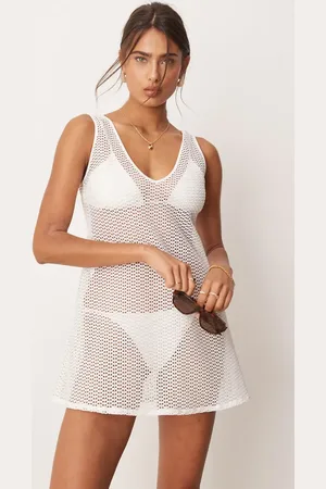 Free Society – Gestricktes Mini-Strandkleid in