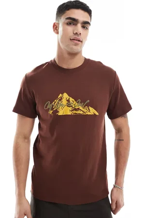 G-Star – T-Shirt in mit Berggipfel-Print