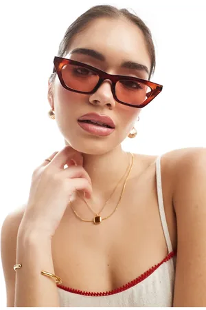 Aire – Polaris – Cat-Eye-Sonnenbrille in mit zimtfarbenen Gläsern