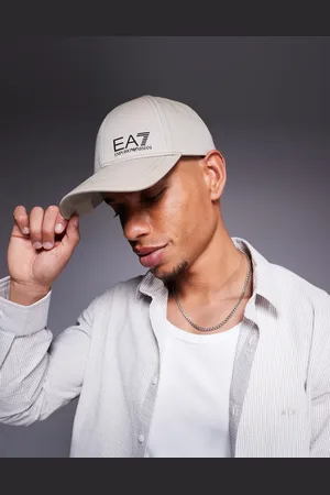 EA7 Armani – – Baseballkappe in Beige mit Logo
