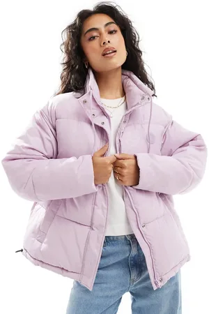 Hugo Blue – Falena – Pufferjacke in gemustertem Rosa