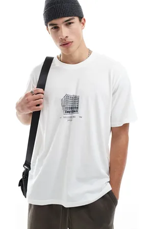 JACK & JONES – Oversize-T-Shirt in mit Print auf der Brust