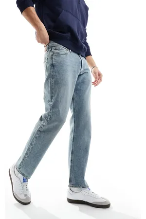 JACK & JONES – Chris – Gerade geschnittene Jeans in Vintage-Hellblau ohne Stretchanteil