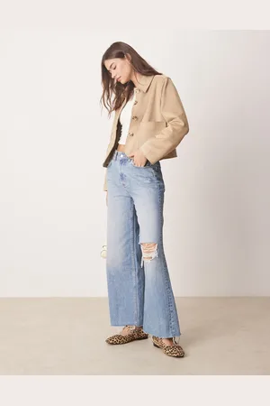 Abercrombie & Fitch – Cropped-Jacke aus Wildleder in