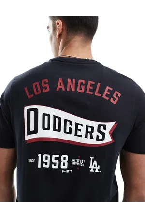 New Era – LA Dodgers – T-Shirt in Schwarz mit Grafikprint am Rücken