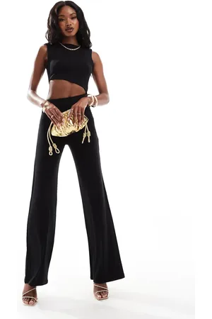 ASOS – Jumpsuit in mit asymmetrischem Schnitt und weitem Bein