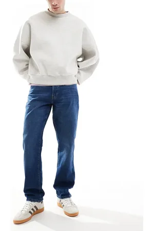 Only & Sons – Edge – Straight Jeans in dunkelblauer Waschung