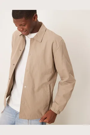 SELECTED – Coach-Jacke in Cremeweiß