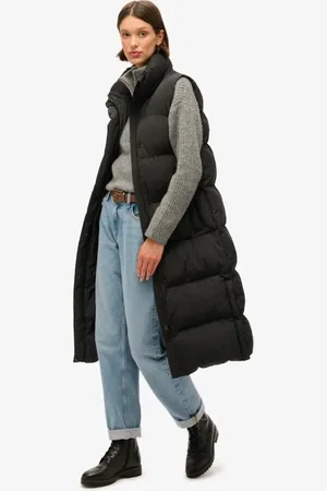 Superdry – Longline-Steppweste in