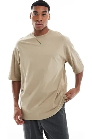 JACK & JONES – Super-Oversize-T-Shirt in Beige