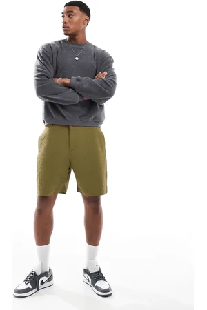 Paul Smith – Kurze Seersucker-Shorts in Khaki