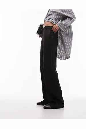 Topshop – Elegante, lässig geschnittene Hose in mit weitem Bein