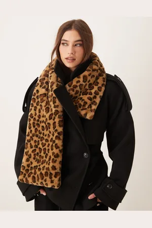 New Look – Schal aus Kunstpelz mit Leopardenmuster