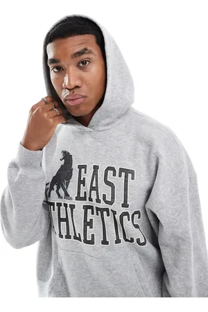 Hollister – Kastiger Kapuzenpullover in mit College-Motiv