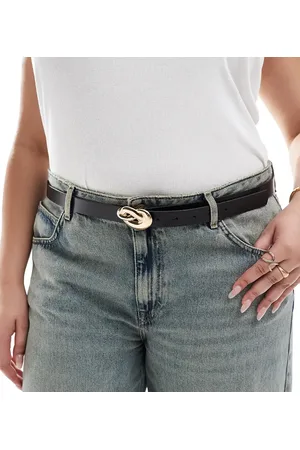 ASOS ASOS DESIGN Curve – Taillen- oder Hüftgürtel aus Leder mit geknoteter Schnalle