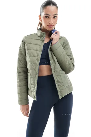 Born Living Yoga – Lyra – Wendejacke in Camuflaje/Zukunftsblau