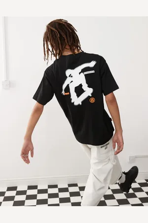 A Bathing Ape AAPE By A Bathing Ape – T-Shirt in Schwarz mit Skater-Print