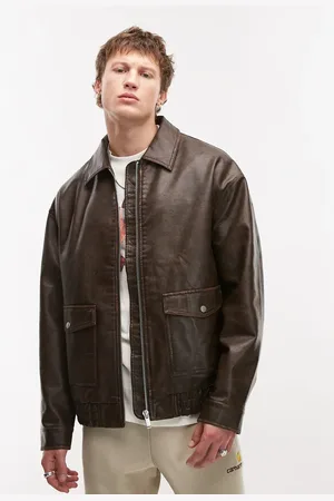 Topman – A2 – Jacke aus Kunstleder in
