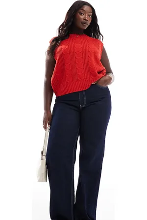Yours – Kurzes Zopfstrick-Top in