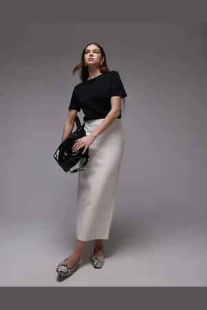 MANGO – Midirock in Hellbeige