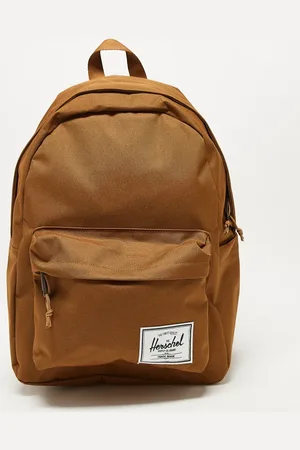 Herschel – Klassischer Rucksack in Hellbraun mit Laptopfach