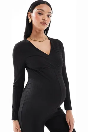 ONLY – Langärmliger Umstands-Jumpsuit aus Jersey in