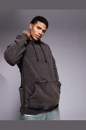 Liquor N Poker – Kapuzenpullover in Burgunderrot mit Taschendetail