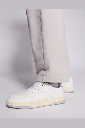 HUGO BOSS – Hardian – Vintage-Sneaker in Wollweiß