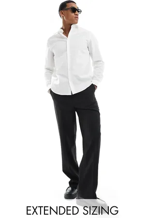 ASOS – Elegantes Leinenhemd in mit regulärer Passform