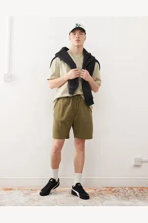 Weekday – Shorts aus Jersey in Khaki, exklusiv bei ASOS