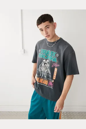 Deus Ex Machina – Takoyaki – T-Shirt in verwaschenem mit Print