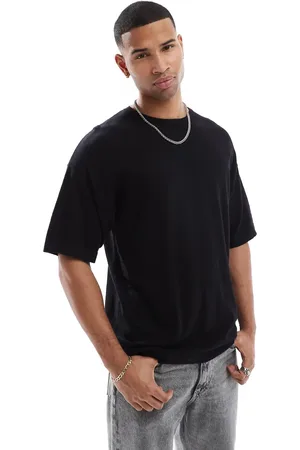 JACK & JONES – Strick-T-Shirt in mit Oversize-Passform