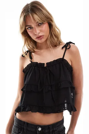 ASOS – Chiffon-Camisole in mit Rüschen