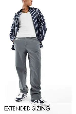 ASOS – Weite Hose in Dunkelgrau