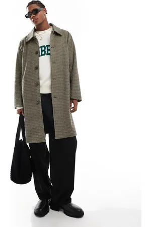 Cotton On Cotton On – Legerer Trenchcoat mit Hahnentrittmuster