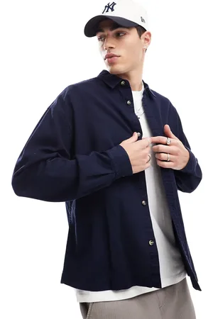 ASOS – Kastiges Oversize-Hemd mit Waffelstruktur in