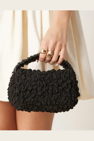 ASOS – Strukturierte Handtasche in mit gerafftem Griff mit abnehmbarer Tragekette