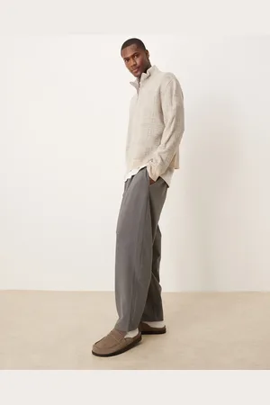 ASOS – Elegante, schmal zulaufende Oversize-Hose mit zwei Falten in