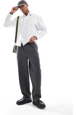 Pull&Bear – STWD – Elegante Jogginghose in Anthrazit