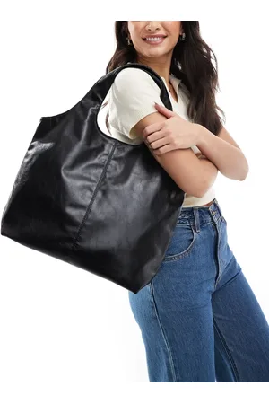 Pull&Bear – Kunstleder-Shopper in