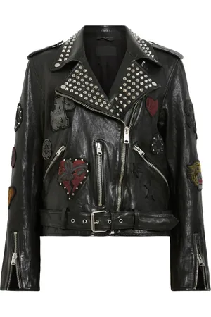 AllSaints – College – Bikerjacke in
